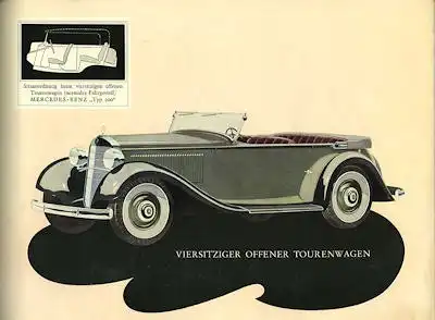 Mercedes-Benz Typ 200 Prospekt 1936