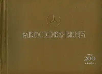 Mercedes-Benz Typ 200 Prospekt 1936