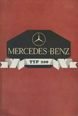 Mercedes-Benz Typ 200 Prospekt 5.1936