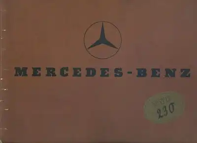 Mercedes-Benz Typ 230 Prospekt 4.1937