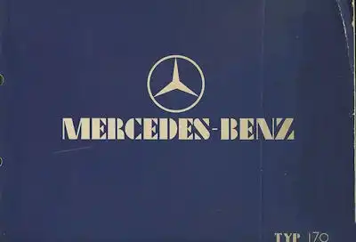 Mercedes-Benz Typ 170 Prospekt 1.1933