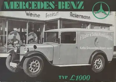 Mercedes-Benz Typ L 1000 Prospekt 1.1933