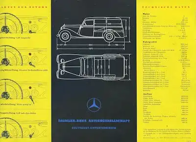 Mercedes-Benz 170 D Lieferwagen Prospekt 1952