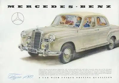 Mercedes-Benz 180 Prospekt 10.1954 e