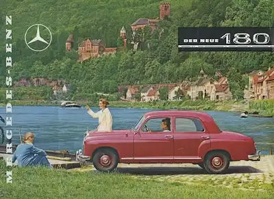 Mercedes-Benz 180 Prospekt ca. 1957