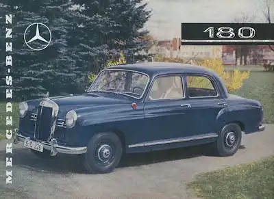 Mercedes-Benz 180 Prospekt ca. 1957 f