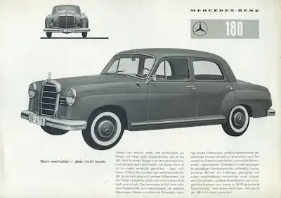 Mercedes-Benz 180 Prospekt 7.1959