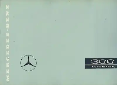 Mercedes-Benz 300 Automatic Prospekt 1959 e