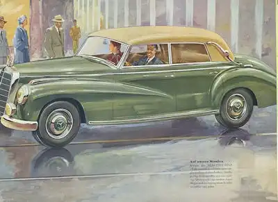 Mercedes-Benz 300 Prospekt ca. 1955