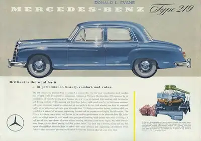 Mercedes-Benz 219 Prospekt 1956 e