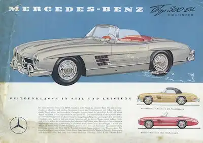 Mercedes-Benz 300 SL Prospekt ca. 1957