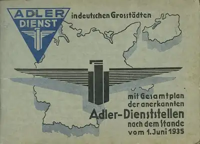 Adler Dienst in Deutschland 6.1935