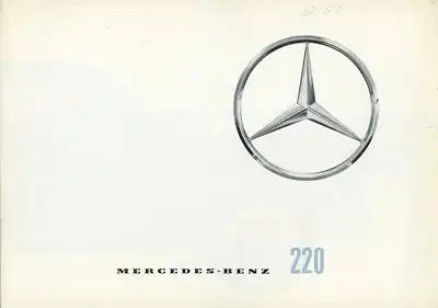Mercedes-Benz 220 Prospekt 8.1963 e