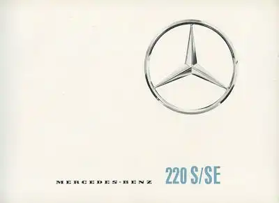 Mercedes-Benz 220 S / SE Prospekt 7.1962 e