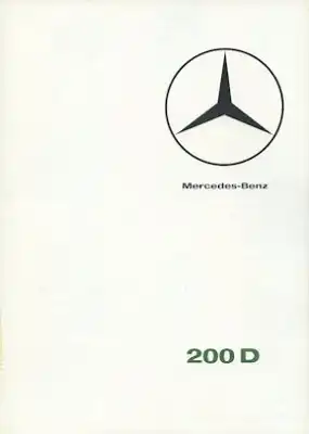 Mercedes-Benz 200 D Prospekt 8.1965