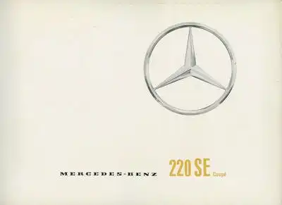 Mercedes-Benz 220 SE Coupé Prospekt 7.1961