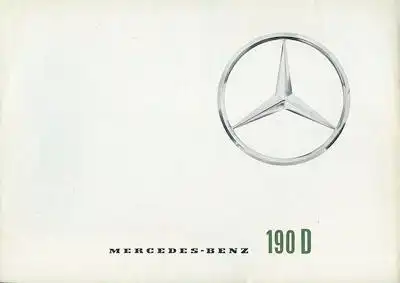 Mercedes-Benz 190 D Prospekt 4.1962