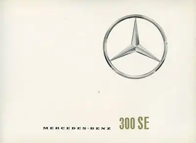 Mercedes-Benz 300 SE Prospekt 2.1963 e