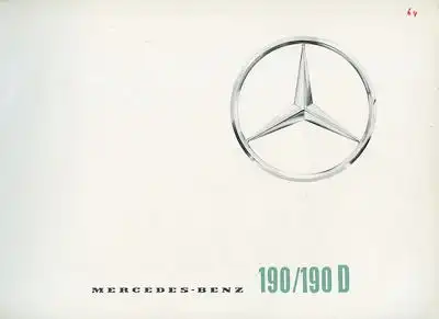 Mercedes-Benz 190 + D Prospekt 2.1964
