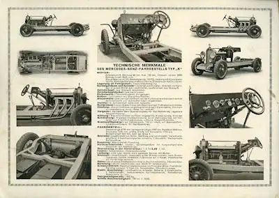 Mercedes-Benz Modell K Prospekt ca. 1926