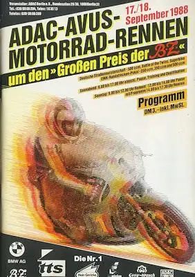 Programm AVUS 17./18.9.1988