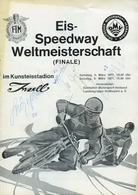 Programm Inzell Eisspeedway 5.3.1977