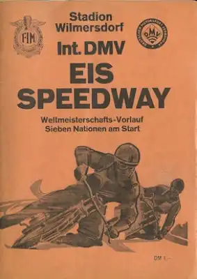 Programm 4. Berliner Eisspeedwayrennen 29./30.1.1977