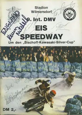 Programm 9. Berliner Eisspeedwayrennen 13./14.2.1982