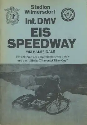 Programm 6. Berliner Eisspeedwayrennen 24./25.2.1979