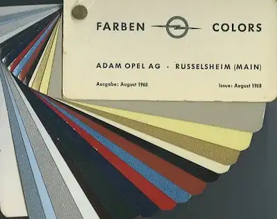 Opel Farben 8.1968