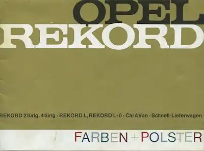 Opel Rekord A Farben 9.1964