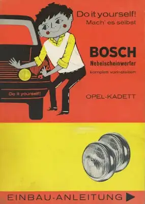 Bosch Nebelscheinwerfer im Opel Kadett A Einbauanleitung 11.1965