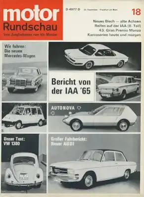 Motor Rundschau 1965 Heft 18