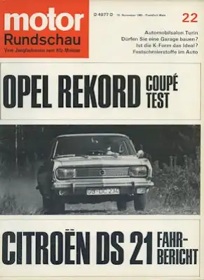 Motor Rundschau 1965 Heft 22