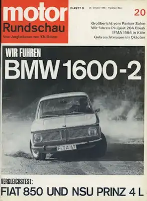 Motor Rundschau 1966 Heft 20
