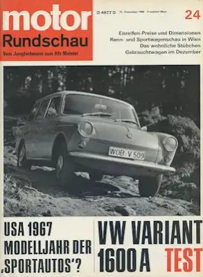 Motor Rundschau 1966 Heft 24