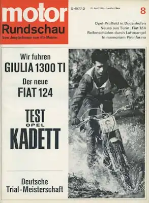Motor Rundschau 1966 Heft 8