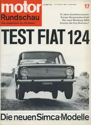 Motor Rundschau 1966 Heft 17