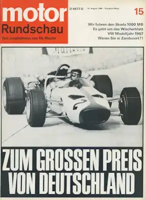 Motor Rundschau 1966 Heft 15