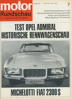 Motor Rundschau 1966 Heft 7