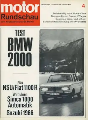 Motor Rundschau 1966 Heft 4