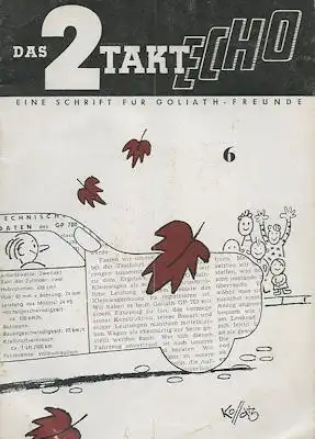 Goliath Das 2 Takt Echo 1951 Heft 6