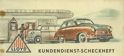 Lloyd LP 400 S Kundendienst-Scheckheft 1954