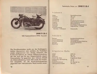 Zweiradfahrzeuge Katalog DDR 1960