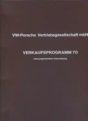 Porsche Verkaufsprogramm 1970