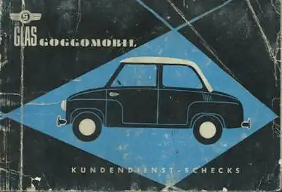 Glas Goggomobil Kundendienstheft 1961