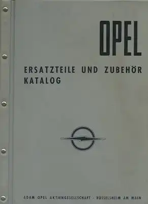 Opel Olympia-A + GT-A Partlist 12.1968-1972