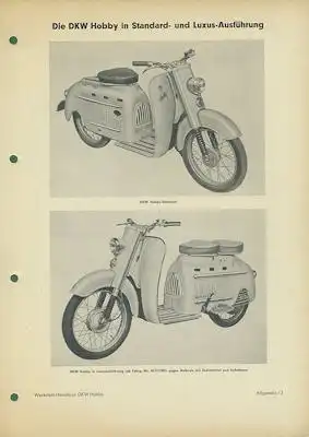 DKW Hobby Werkstatt Handbuch 1955