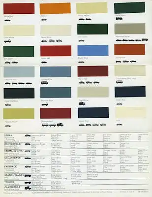 VW Farben 1970 e