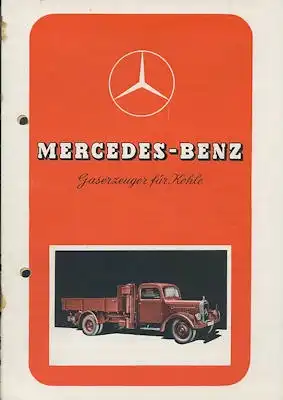Mercedes-Benz Gaserzeuger für Kohle Prospekt 6.1942